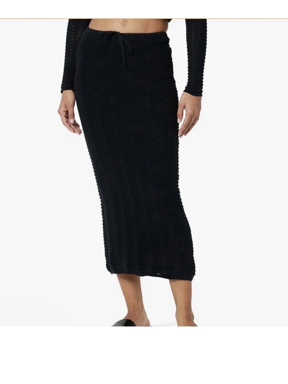 Makayla crochet skirt by The Drop.  Black XS.  New with tags and poly bag.